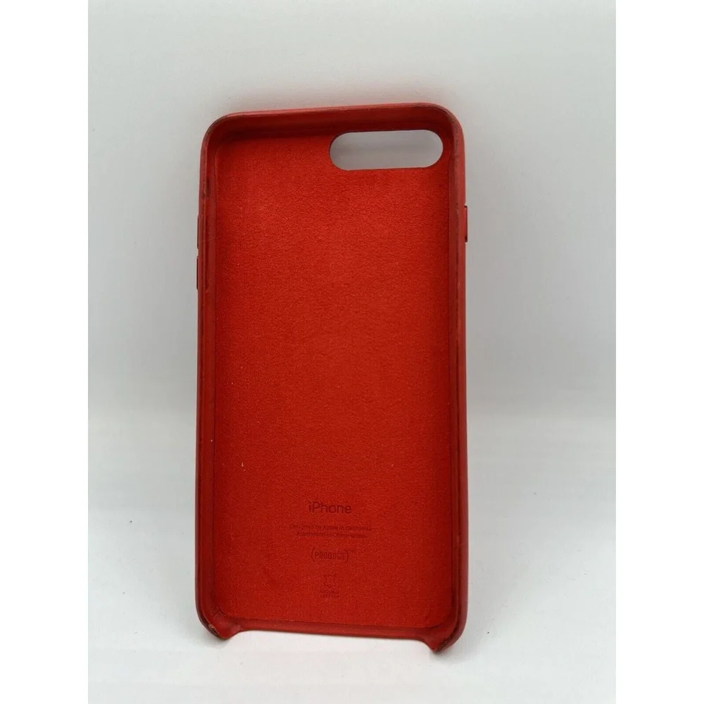 Apple iPhone 7-8 Plus Red Shock Proof Silicon Case Vintage minimalist 33-08